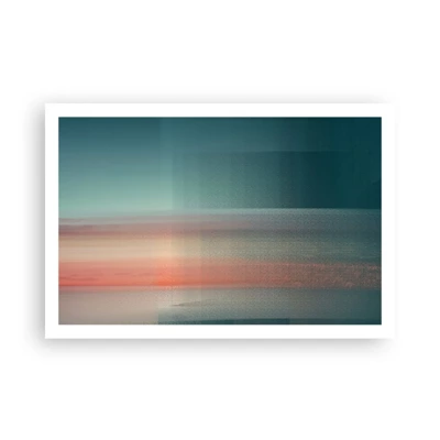 Poster - Astrazione: onde di luce - 91x61 cm