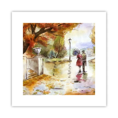 Poster - Autunno romantico nel parco - 30x30 cm