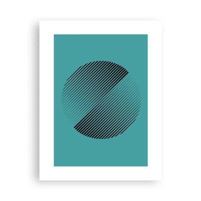 Poster - Cerchio: variazione geometrica - 30x40 cm