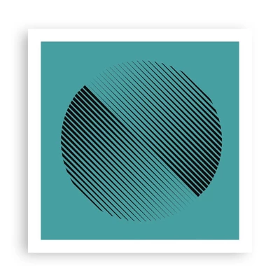 Poster - Cerchio: variazione geometrica - 60x60 cm