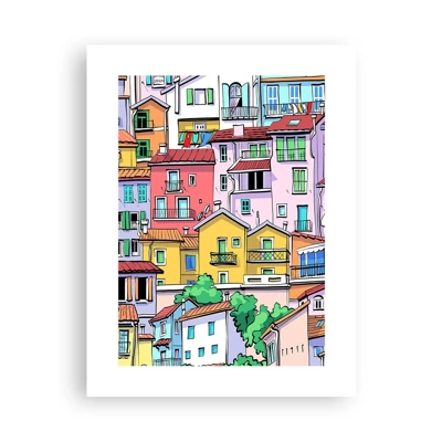 Poster - Città allegra - 30x40 cm