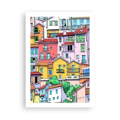 Poster - Città allegra - 50x70 cm