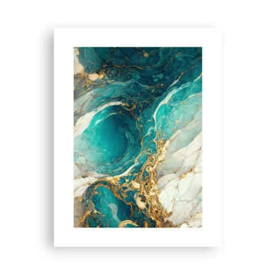 Poster - Composizione con vene d'oro - 30x40 cm