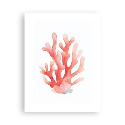 Poster - Corallo color corallo - 30x40 cm