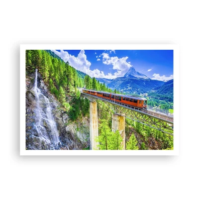 Poster - Ferrovia alpina - 100x70 cm