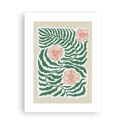 Poster - Fioritura nel verde - 30x40 cm