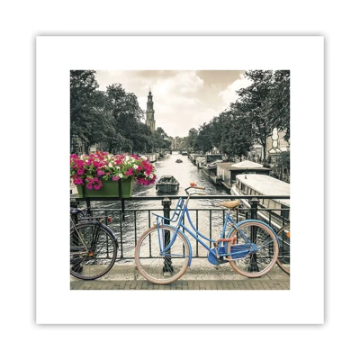 Poster - I colori delle strade di Amsterdam - 30x30 cm