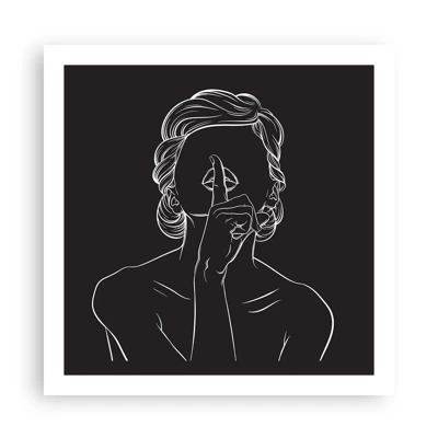 Poster - Il bello emerge nel silenzio - 60x60 cm