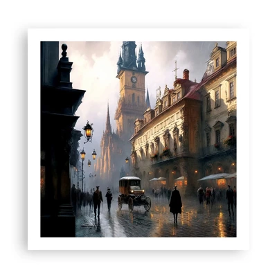 Poster - Il fascino delle sere di Praga - 60x60 cm