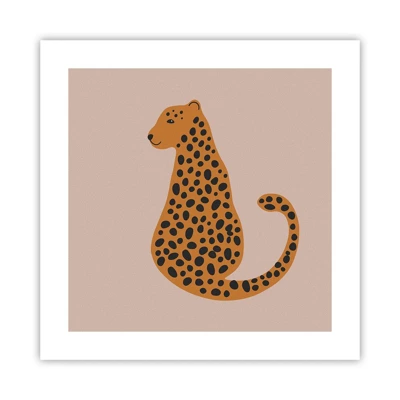 Poster - Il leopardo è un motivo di moda - 40x40 cm