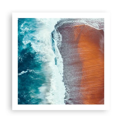 Poster - Il tocco dell'oceano - 60x60 cm