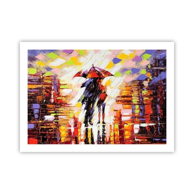 Poster - Insieme nella notte e nella pioggia - 70x50 cm