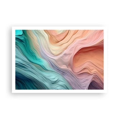 Poster - Onda arcobaleno - 100x70 cm