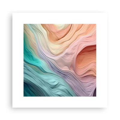 Poster - Onda arcobaleno - 30x30 cm