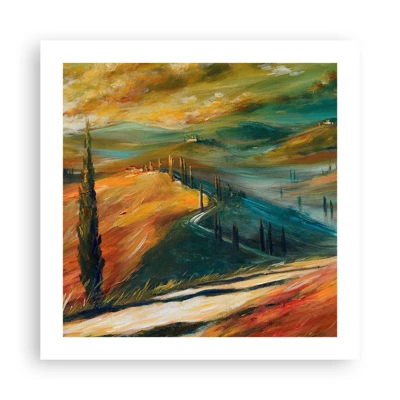 Poster - Paesaggio toscano - 50x50 cm