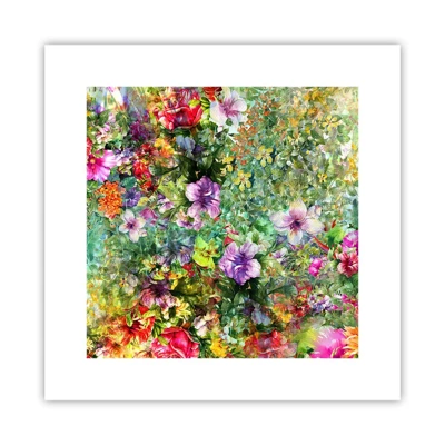 Poster - Perdersi nei fiori - 30x30 cm