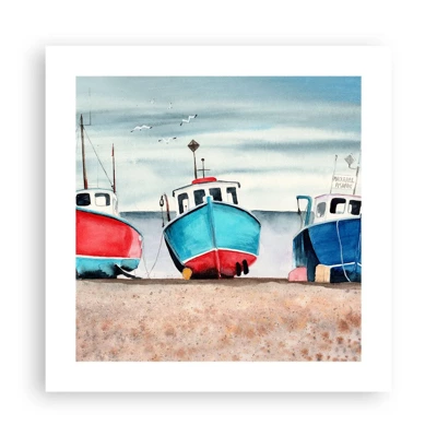 Poster - Pronte alla pesca - 40x40 cm