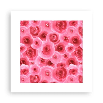 Poster - Rose in alto e in basso - 30x30 cm