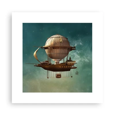 Poster - Saluti da Jules Verne - 30x30 cm