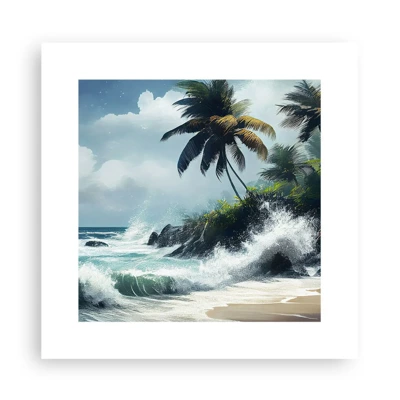 Poster - Sulla riva tropicale - 30x30 cm