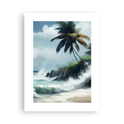 Poster - Sulla riva tropicale - 30x40 cm