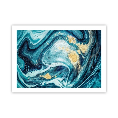 Poster - Vortice blu - 70x50 cm