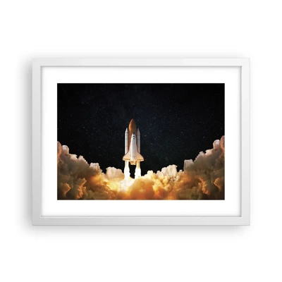 Poster in cornice bianca - Ad astra! - 40x30 cm