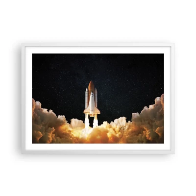 Poster in cornice bianca - Ad astra! - 70x50 cm