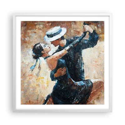 Poster in cornice bianca - Alla Rodolfo Valentino - 60x60 cm