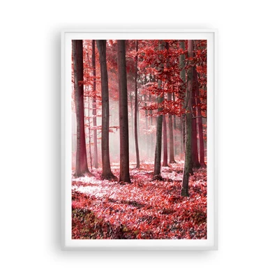 Poster in cornice bianca - Anche rosso è bello - 70x100 cm