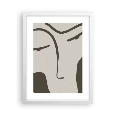 Poster in cornice bianca - Come un quadro di Modigliani - 30x40 cm