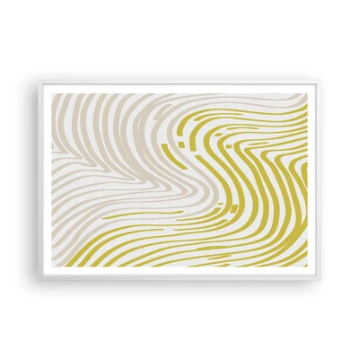 Poster in cornice bianca - Composizione con lieve deflessione - 100x70 cm