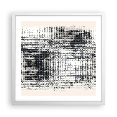 Poster in cornice bianca - Composizione nebbiosa - 50x50 cm