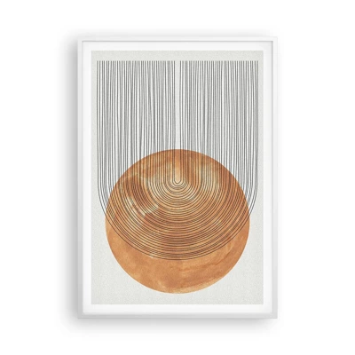 Poster in cornice bianca - Composizione solare - 70x100 cm