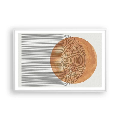 Poster in cornice bianca - Composizione solare - 91x61 cm