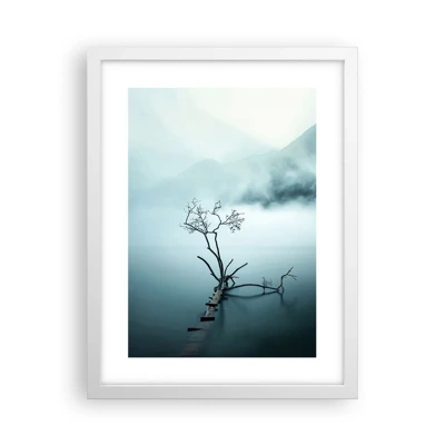 Poster in cornice bianca - Dall'acqua e dalla nebbia - 30x40 cm