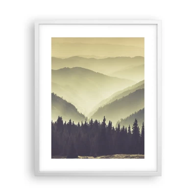 Poster in cornice bianca - Dopo sette montagne… - 40x50 cm