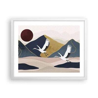 Poster in cornice bianca - E la giornata è nuovamente VOLATA - 50x40 cm