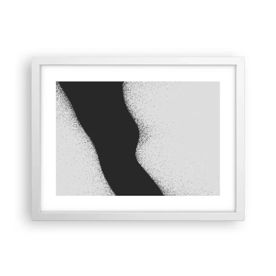 Poster in cornice bianca - Equilibrio fluido - 40x30 cm