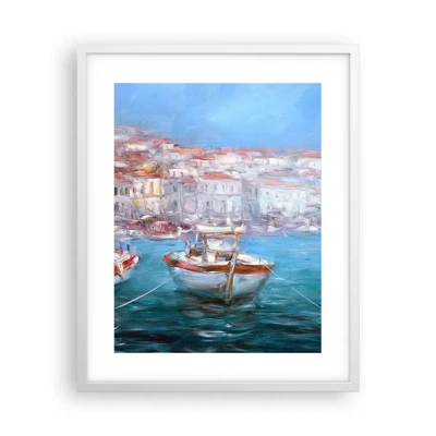 Poster in cornice bianca - Golfo italiano - 40x50 cm