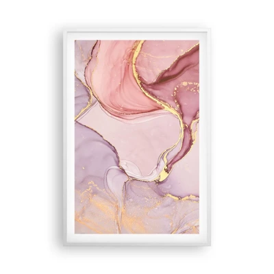 Poster in cornice bianca - La carezza dei colori - 61x91 cm