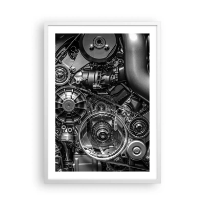 Poster in cornice bianca - La poesia della meccanica - 50x70 cm