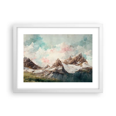 Poster in cornice bianca - Lame di roccia - 40x30 cm