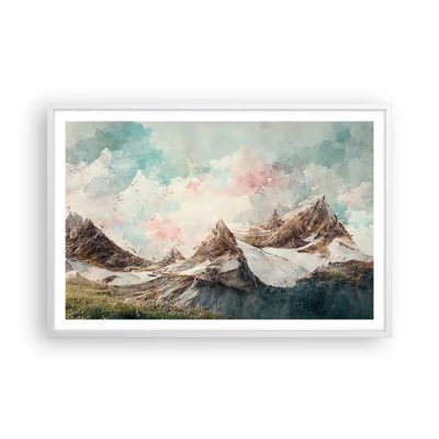 Poster in cornice bianca - Lame di roccia - 91x61 cm