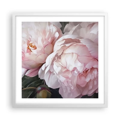 Poster in cornice bianca - L'attimo della fioritura - 50x50 cm