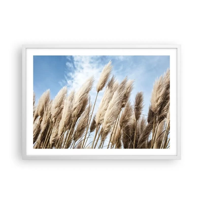 Poster in cornice bianca - Le carezze del sole e del vento - 70x50 cm