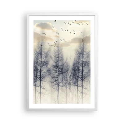 Poster in cornice bianca - Lo spirito della foresta - 50x70 cm