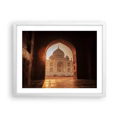 Poster in cornice bianca - Monumento all'amore ultraterreno - 50x40 cm