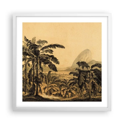 Poster in cornice bianca - Nel clima coloniale - 50x50 cm