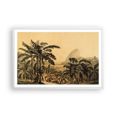 Poster in cornice bianca - Nel clima coloniale - 91x61 cm
